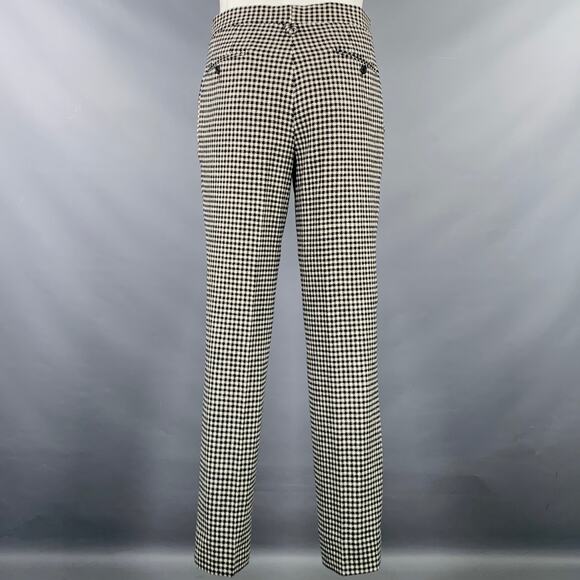 BLACK FLEECE Size 38 Black White Checkered Wool Notch Lapel Suit - Picture 5 of 13